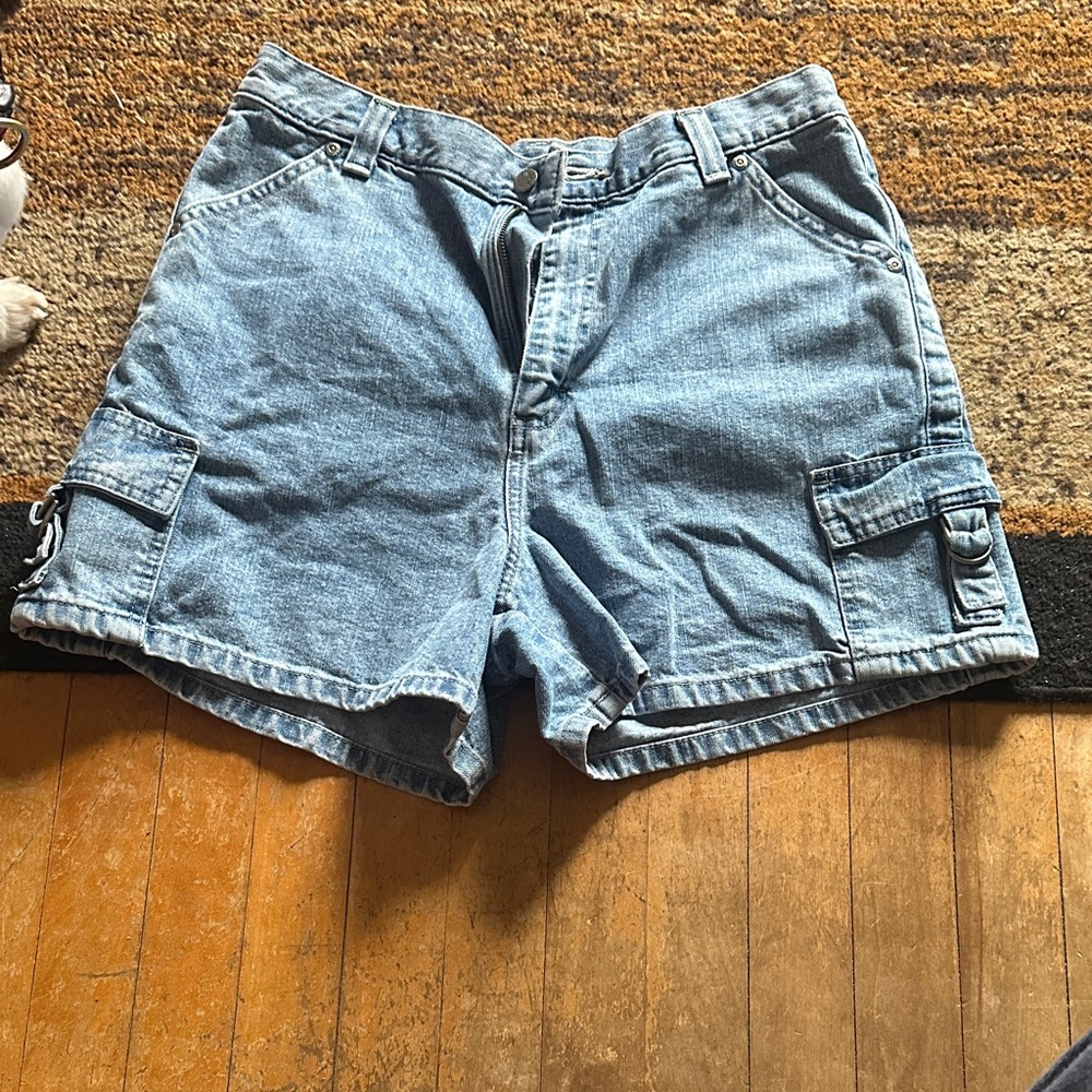 Lee Women's Blue Cargo Shorts